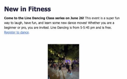 Cover image for Email Newsletter: This Week at The Paseo Club