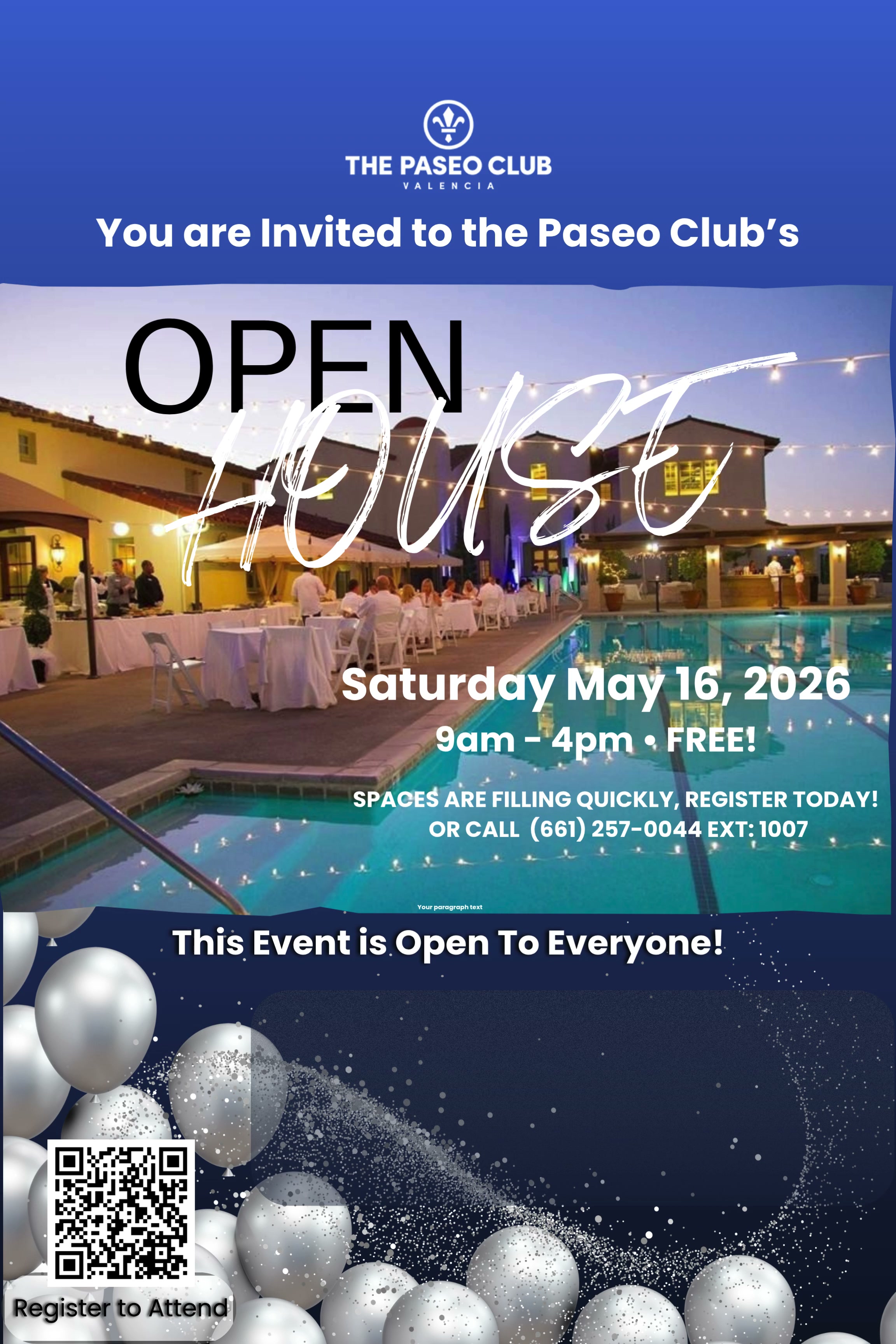Cover image for Event Flyer: Open House May 16, 2026
